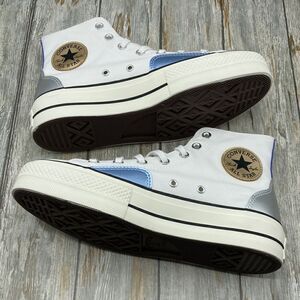 Converse Converse All Star Lift Platform Chrome Sneaker Shoes size 8